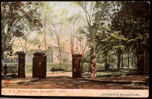 Vintage Postcard 1907-15 U.S. Arsenal Gates, Armory, Springfield, Massachusetts