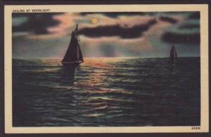 Sailing by Moonlight Postcard 