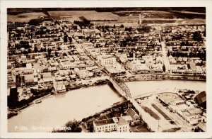 Fairbanks Alaska AK Aerial c1945 Real Photo Postcard G20 *as is