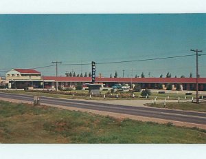Unused Pre-1980 OLD CARS & MOON MIST MOTEL Meade Kansas KS u2337@