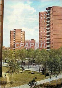 Postcard Modern Gijon Barrio de Pumarin