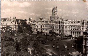 Spain Madrid Cibeles Square Vintage RPPC C024