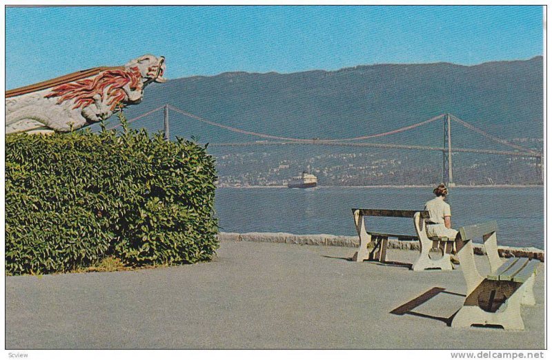 Figurehead at Stanley Park, Empress of Japan, British Columbia, Canada, 40-60s