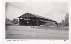 Vermont Shelburne Covered Bridge Entrance To Museum 1957 Real Photo