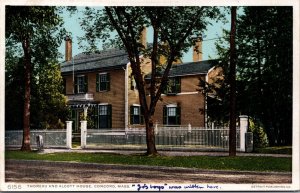 USA Thoreau and Alcott House Concord Massachusetts Vintage Postcard 09.99