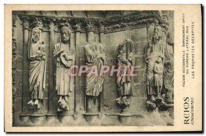 Old Postcard Reims Cathedrale The prophets beheaded West Facade