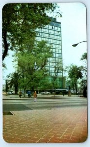 MEXICO CITY ~ Paseo de la Reforma HOTEL DEL PASEO Roadside c1960s Postcard