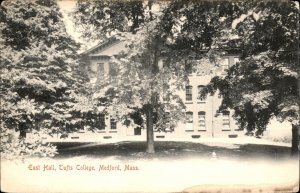 Medford Massachusetts Tufts College East Hall c1900-20s Vintage Postcard