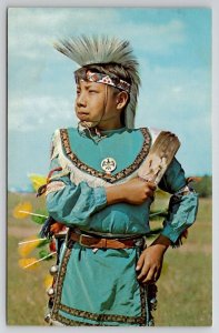 Indian Boy In Full Dress Postcard N23