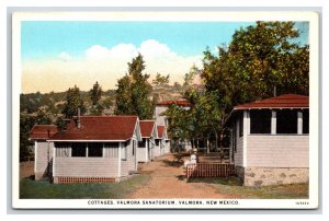 Cottages at Valmora Sanatorium Valmora New Mexico NM UNP WB Postcard V13