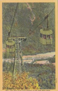 New Hampshire Franconia Notch Aerial Passenger Tramway Cannon Mountain Curteich