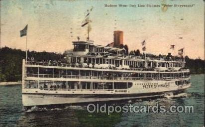 Hudson River Day Line Steamer Peter Stuyvesant, Steamer Ship 1940 some yell...