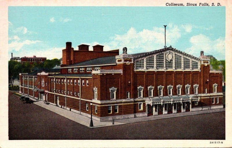 South Dakota Sioux Falls Coliseum Curteich