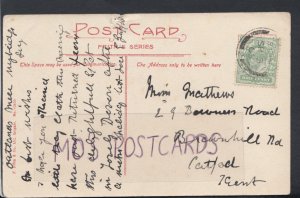 Family History Postcard - Matthews - 29 Bowness Road, Catford, London  RF1947