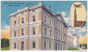 Exterior,  New and Old City Hall,  Columbia,  South carolina,  30-40s