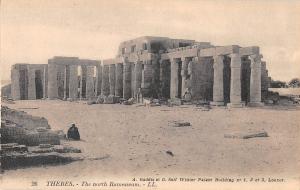 uk33396 north ramesseum thebes real photo egypt