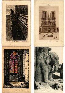 PARIS FRANCE NOTRE DAME CHURCH 1000 CPA pre-1960 (L2485)