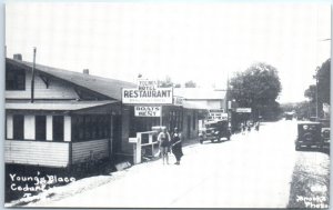 M-100693 Cedar Lake North East Lakeside Resort in 1930's Business District