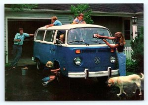 VOLKSWAGEN  BUS T2 USA version ~Hungarian? c1980s? Repro 4x6  VW Postcard