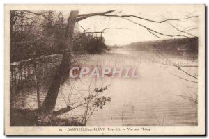 Old Postcard Dampierre Sur Blevy View L & # 39Etang