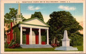 South Carolina Camden Presbyterian Church and De Kalb Monument