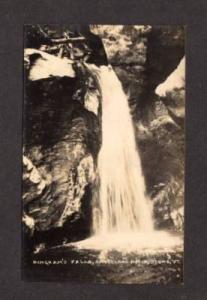 VT Bingham's Falls STOWE VERMONT RPPC Real Photo PC Postcard