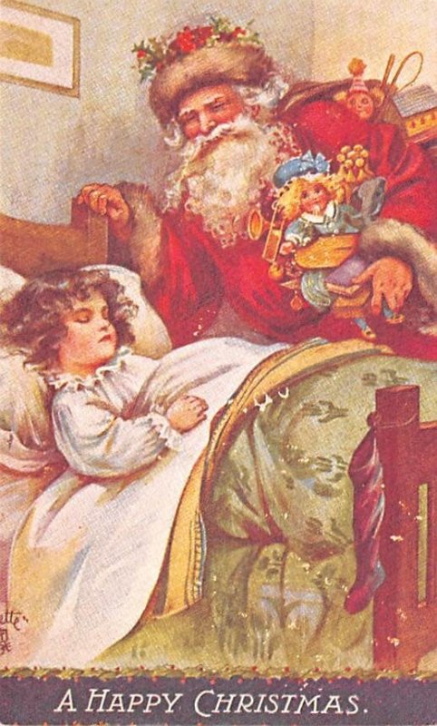 Santa & Sleeping Child View Images 