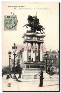 Puy de Dome - Clermont-Ferrand - Vercingetorix statue - policeman - Old Postcard
