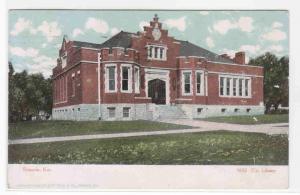 City Library Emporia Kansas 1908 postcard