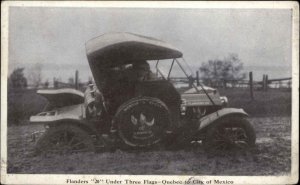 Automobile Car Advertising Flanders 20 Under 3 Flags in MICHIGAN MUD Postcard