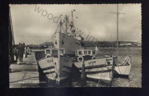 f2192 - British Ferry - Scillonian in St Mary's Harbour - postcard