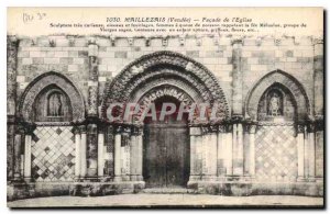 Old Postcard Maillezais Vendee Facade of the Church