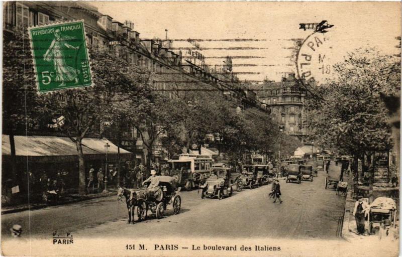 CPA Paris 9e - Le Boulevard des Italiens (273461)