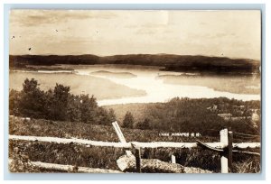 c1910's A View Of Lake Sunapee New Hampshire NH RPPC Photo Antique Postcard