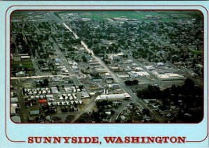 Sunnyside, WA Washington  CITY AERIAL VIEW  Yakima County  4X6 Postcard
