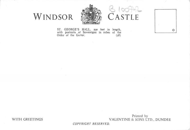 B100742 st george s hall  windsor castle    uk
