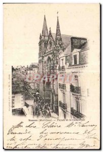 Old Postcard Vannes (Morbihan) Facade of the Cathedral
