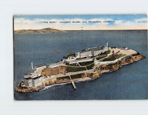Postcard The Rock Alcatraz Island San Francisco California USA