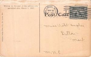 BILLINGS MONTANA~PUBLIC LIBRARY ~ADOLPH SELIGE #1933 PUBL POSTCARD 1907