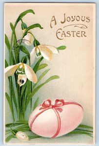 Syracuse New York NY Postcard Easter Egg Flowers Embossed 1909 Antique Posted