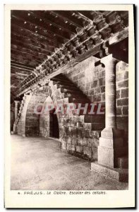 Old Postcard Frejus Le Cloitre Staircase Cells