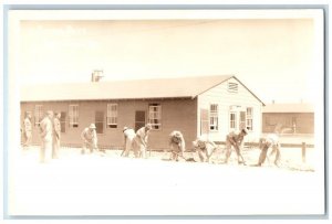 c1941 US Army Military Soldiers Extra Duty Camp Cooke CA RPPC Photo Postcard 