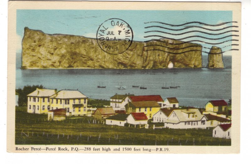 Perce Rock, Quebec, Used 1954