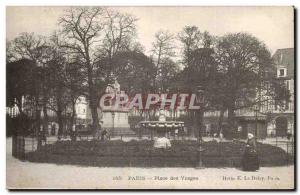 Paris Old Postcard Place des Vosges