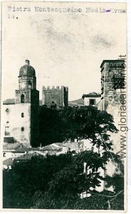 07860 - VINTAGE POSTCARD - SHAPE: PIETRA MONTECORVINO-