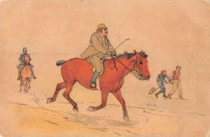 Man on Horse with Riding Crop Tuck MM Vienna Antique Postcard J77599