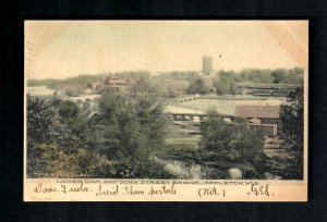 N57h Appleton, Wis. Lower Dam John St. Bridge Hand Colored Fred W. Woelz & Bro.