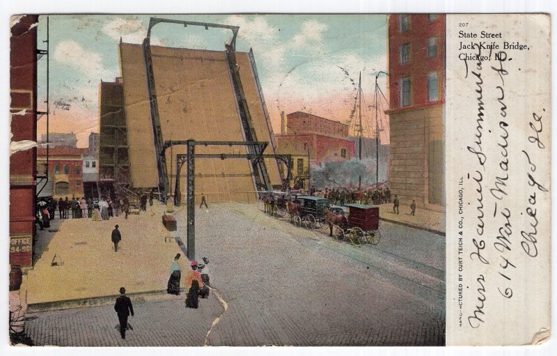 Chicago, Ill, State Street Jack Knife Bridge