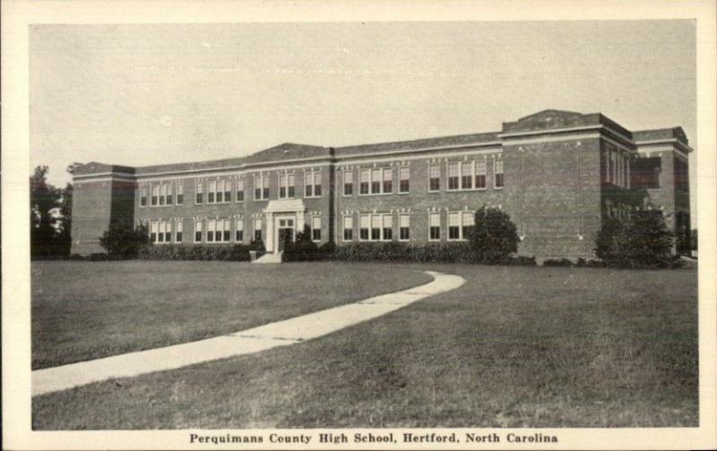 Hertford NC Perquimans County High School Postcard