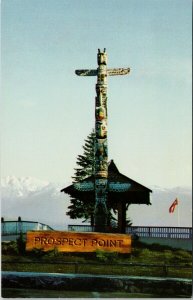 Totem Pole Prospect Point Vancouver BC British Columbia Unused Postcard G65